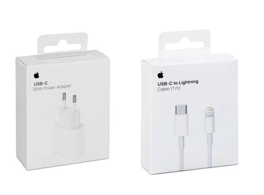 Apple 20W USB-C Power Adapter (Netzteil) + 1m Lightning to USB-C Ladekabel-in ORINGINAL VERPACKUNG Apple