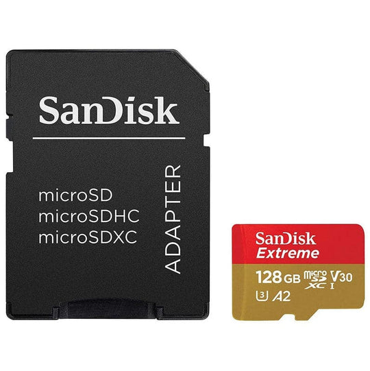 Sandisk Extreme Microsdxc 128GB + SD Adapter New