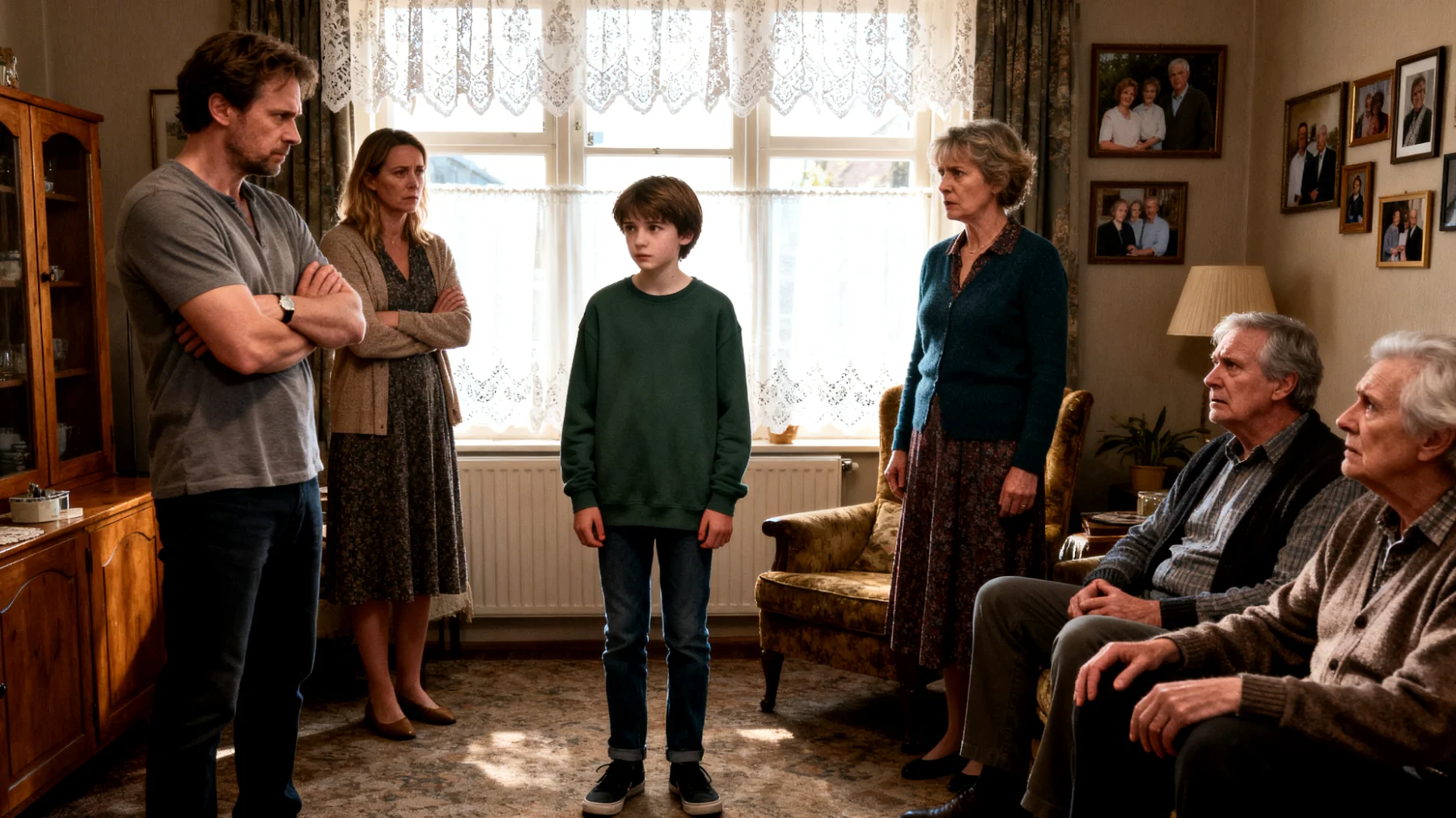 Conflicten tussen ouders en adolescenten veroorzaakt door spanningen met de uitgebreide familie (schoonfamilie, grootouders, ooms en tantes), waarbij meningsverschillen over opvoedstijlen, bemoeizucht of loyaliteitsconflicten de ouder-kind relatie onder druk zetten en de adolescent in het midden belandt."