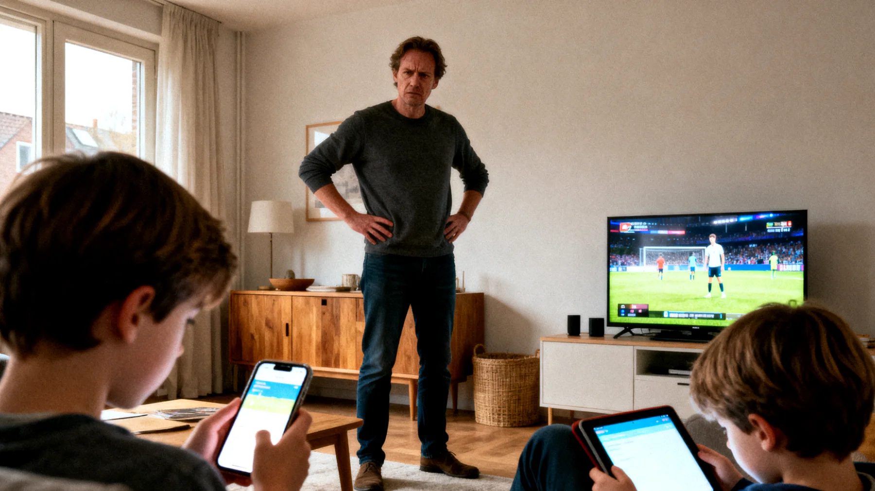 Ouders worstelen met het overmatige technologiegebruik van hun kinderen (smartphone, tv, videogames), wat leidt tot conflicten, verminderde communicatie en zorgen over de impact op hun ontwikkeling en welzijn"